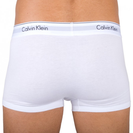 2PACK Vyriški boksininko šortai Calvin Klein balti (NB1086A-100)