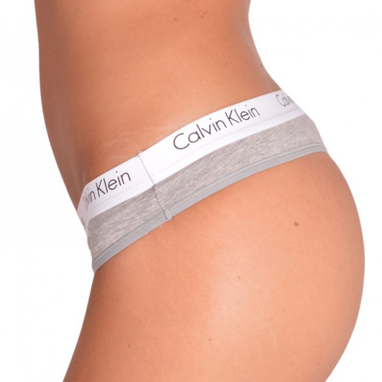 2PACK Moteriškos tamprės Calvin Klein pilka (QD3583E-020)