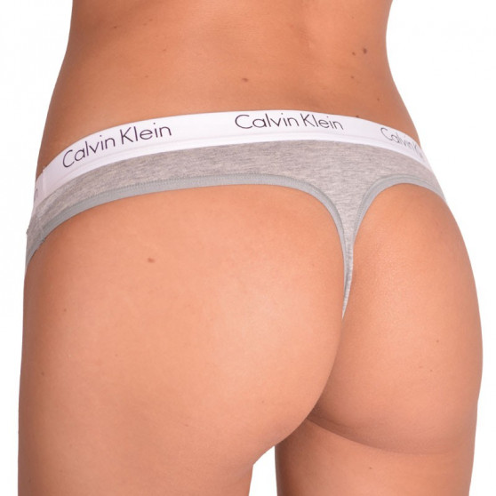 2PACK Moteriškos tamprės Calvin Klein pilka (QD3583E-020)