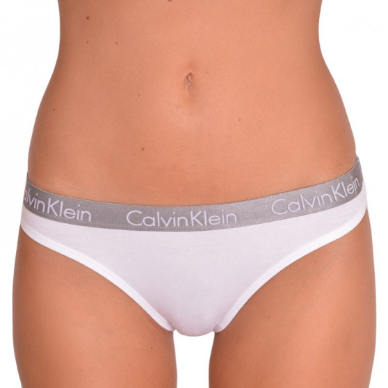 2PACK Moteriški stringai Calvin Klein white (QD3583E-100)