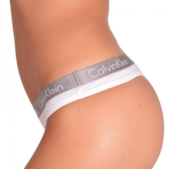 2PACK Moteriški stringai Calvin Klein white (QD3583E-100)