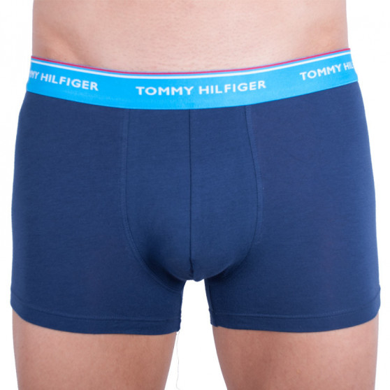 3PACK Vyriški boksininko šortai Tommy Hilfiger tamsiai mėlyni (1U87903842 358)