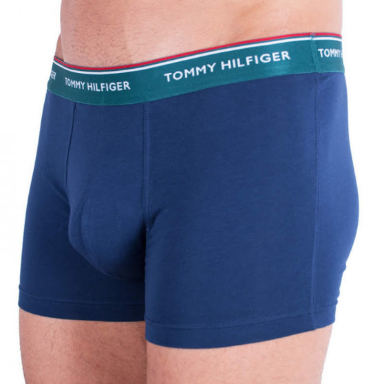 3PACK Vyriški boksininko šortai Tommy Hilfiger tamsiai mėlyni (1U87903842 638)