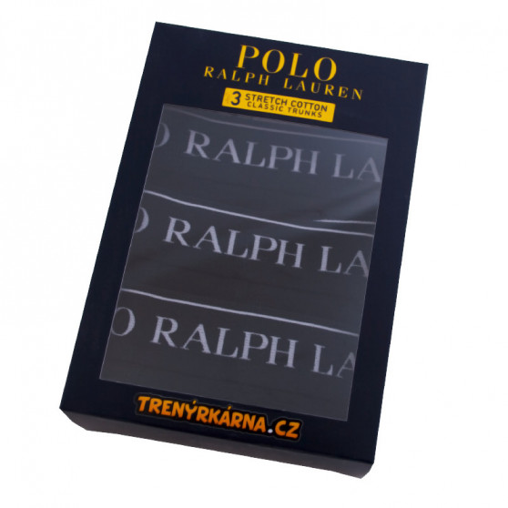 3PACK Vyriški boksininko šortai Ralph Lauren juodi (714513424002)