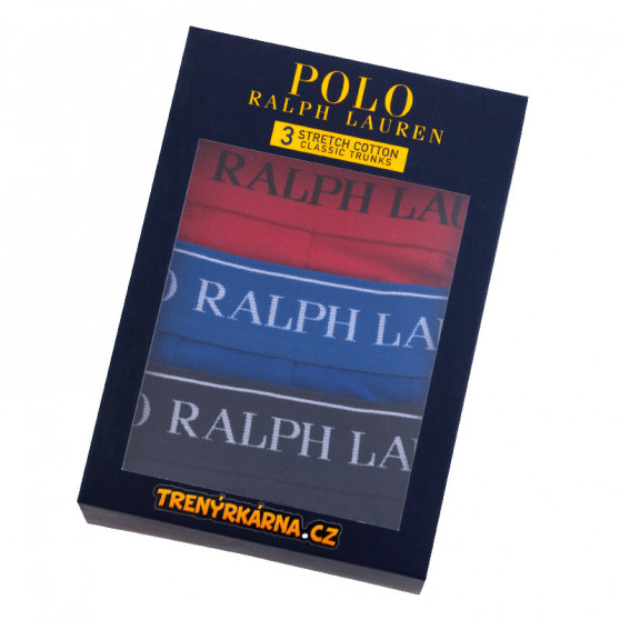 3PACK Vyriški boksininko šortai Ralph Lauren daugiaspalviai (714662050001)