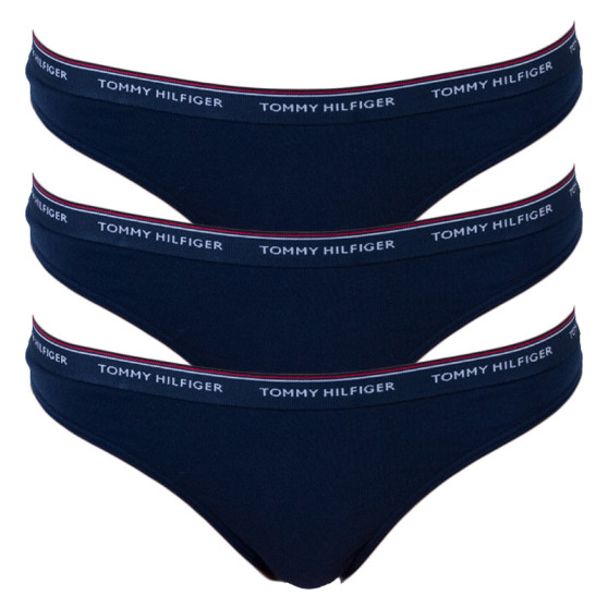 3PACK Moteriškos tamprės Tommy Hilfiger tamsiai mėlyna (UW0UW00048 416)