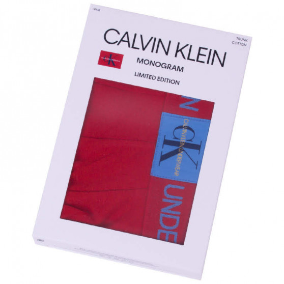 Vyriški boksininko šortai Calvin Klein raudoni (NB1678A-RYM)