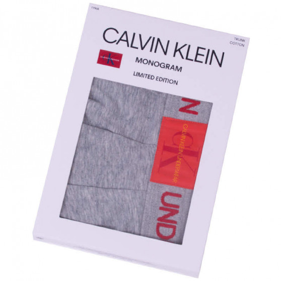 Vyriški boksininkų šortai Calvin Klein pilka (NB1678A-080)