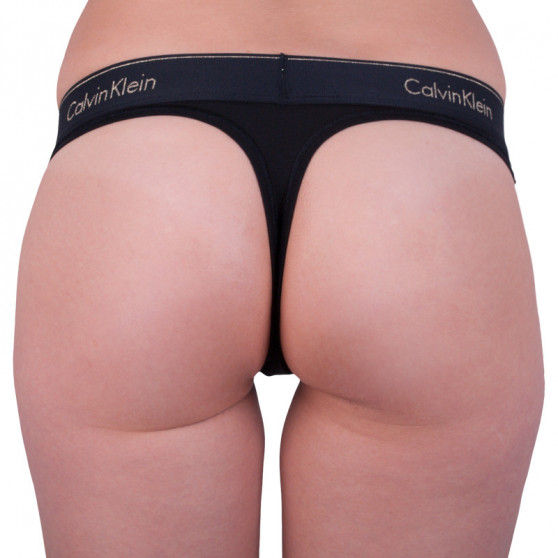 Moteriški stringai Calvin Klein black (QF5044E-7LN)