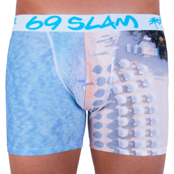 Vyriški boksininko šortai 69SLAM fit blue beach limited edition