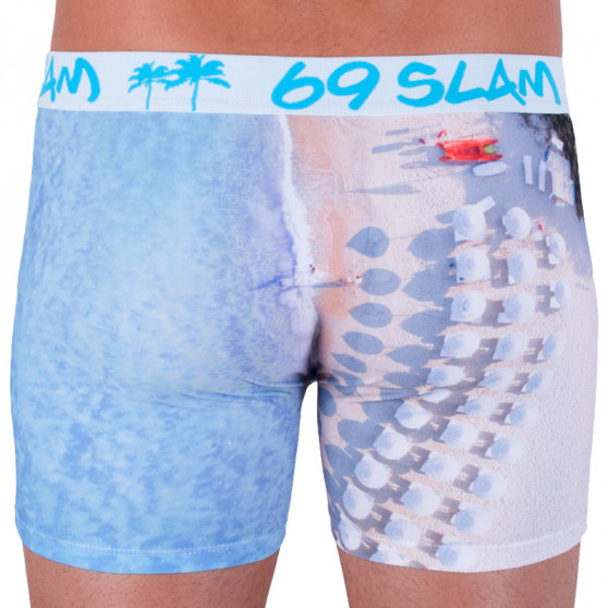 Vyriški boksininko šortai 69SLAM fit blue beach limited edition