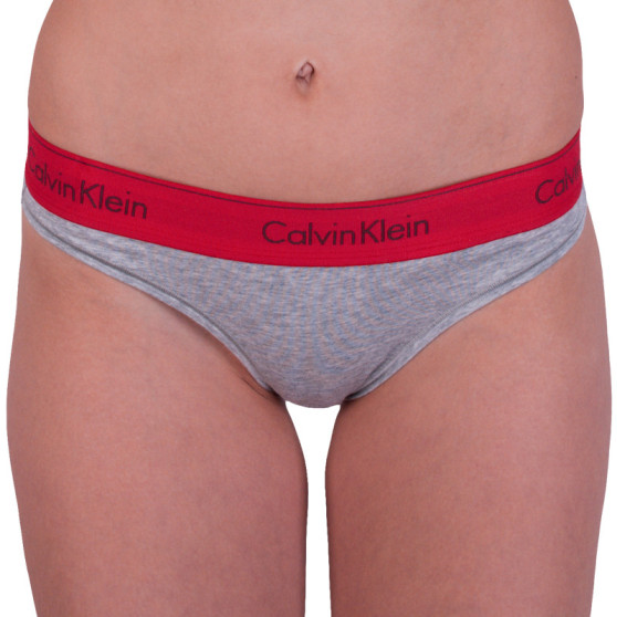 Moteriški stringai Calvin Klein pilka (F3786E-ZP3)