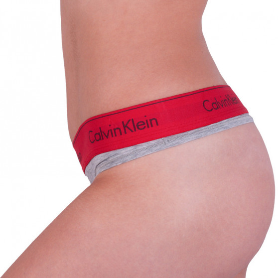 Moteriški stringai Calvin Klein pilka (F3786E-ZP3)