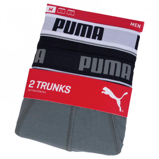 2PACK Vyriški boksininko šortai Puma juodai pilki (671012001 315)