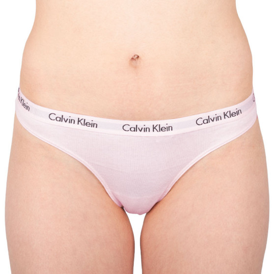 Moteriški stringai Calvin Klein rožinės spalvos (D1617E-2NT)