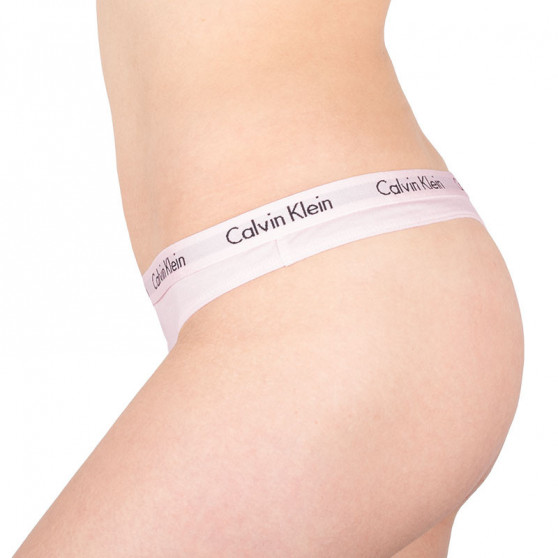 Moteriški stringai Calvin Klein rožinės spalvos (D1617E-2NT)