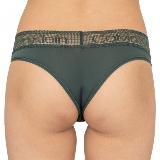 Moteriškos kelnaitės Calvin Klein chaki spalvos (QD3698E-AMH)