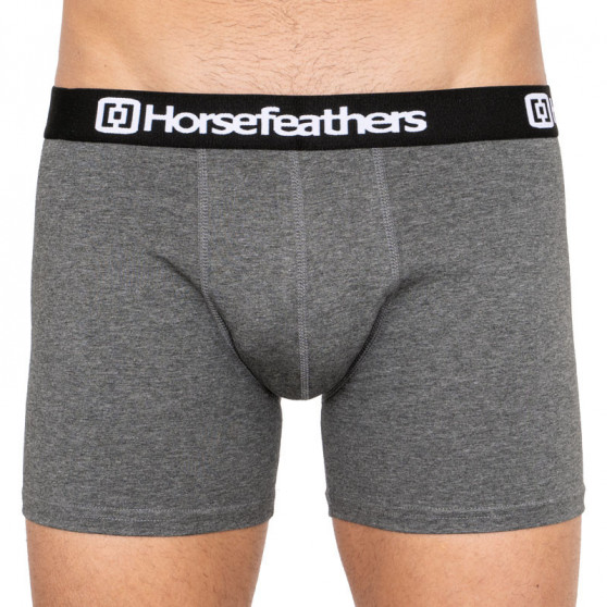 3PACK Vyriški boksininko šortai Horsefeathers Dynasty heather anthracite (AM067B)