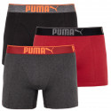 3PACK Vyriški boksininko šortai Puma daugiaspalviai (681030001 899)