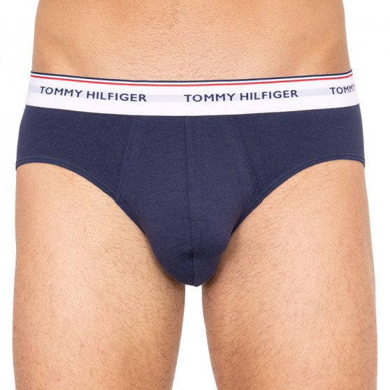 3PACK vyriškos kelnaitės Tommy Hilfiger tamsiai mėlynos (1U87903766 904)