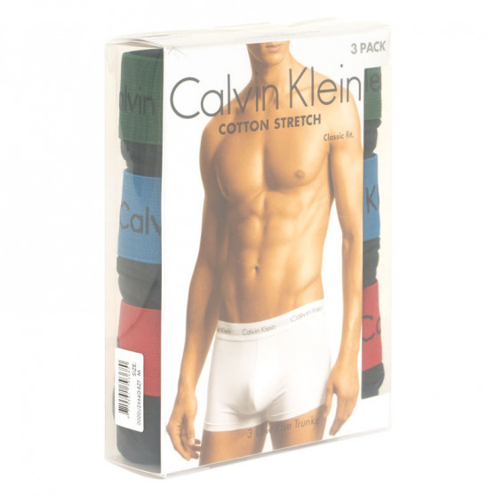 3PACK Vyriški boksininko šortai Calvin Klein juodi (U2664G-BZP)