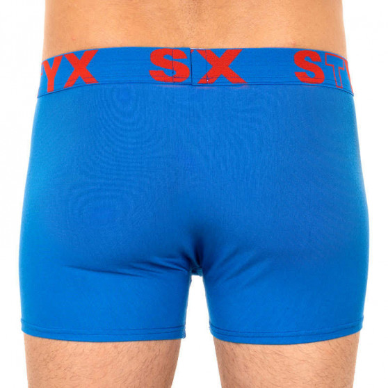 3PACK Vyriški boksininko šortai Styx sportas elastingas mėlynas (G9676869)