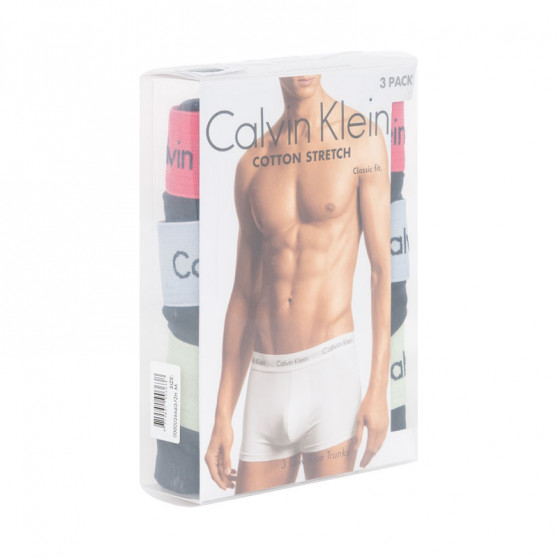 3PACK Vyriški boksininko šortai Calvin Klein juodi (U2664G-FZH)