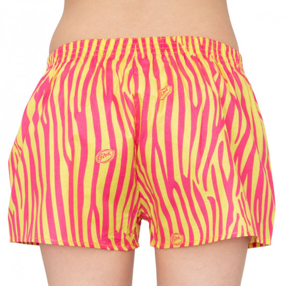 Moteriški šortai Styx art classic rubber yellow zebra (K654)