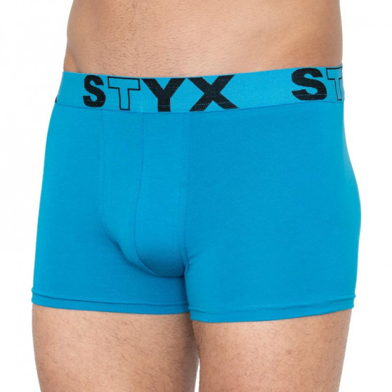 3PACK Vyriški boksininko šortai Styx sportas elastingas mėlynas (G9676869)