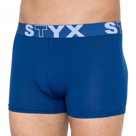 3PACK Vyriški boksininko šortai Styx sportas elastingas mėlynas (G9676869)