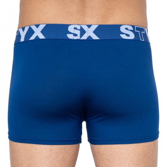 3PACK Vyriški boksininko šortai Styx sportas elastingas mėlynas (G9676869)