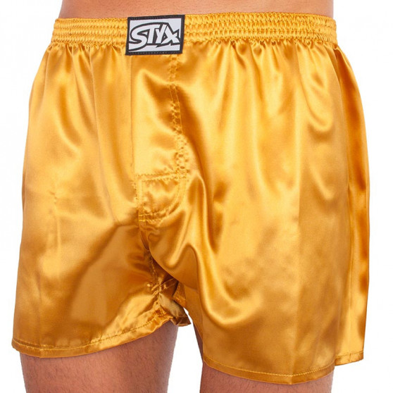 Vyriški šortai Styx classic rubber satin gold (C685)