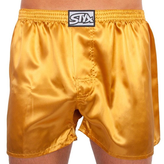 Vyriški šortai Styx classic rubber satin gold (C685)