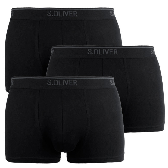 3PACK Vyriški boksininko šortai S.Oliver black (172.11.899.18.236.12B2)