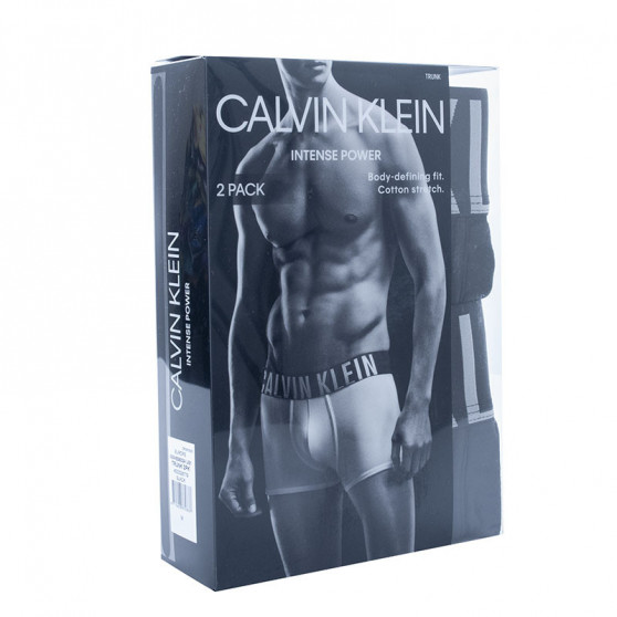 2PACK Vyriški boksininko šortai Calvin Klein juodi (NB2602A-UB1)