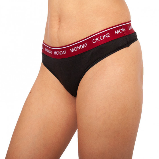 7PACK Moteriški stringai Calvin Klein black (QF5937E-9A2)