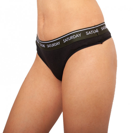 7PACK Moteriški stringai Calvin Klein black (QF5937E-9A2)