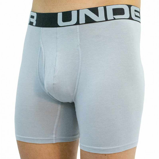 3PACK Vyriški boksininkų šortai Under Armour pilka (1363617 011)