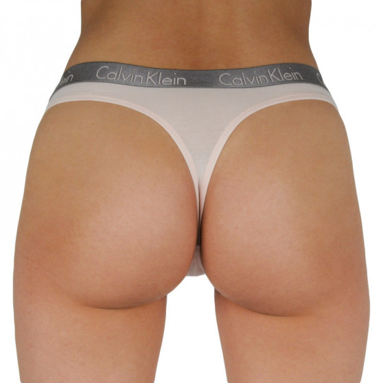 3PACK Moteriški stringai Calvin Klein multicolour (QD3560E-T7W)