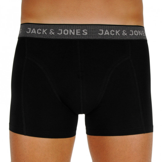 3PACK Vyriški boksininko šortai Jack and Jones juodi (12127816 - asphalt)