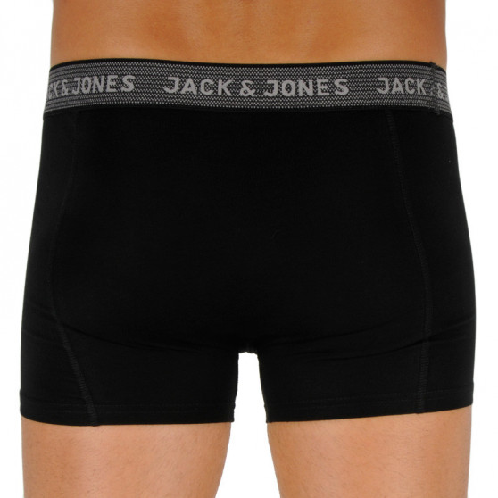 3PACK Vyriški boksininko šortai Jack and Jones juodi (12127816 - asphalt)