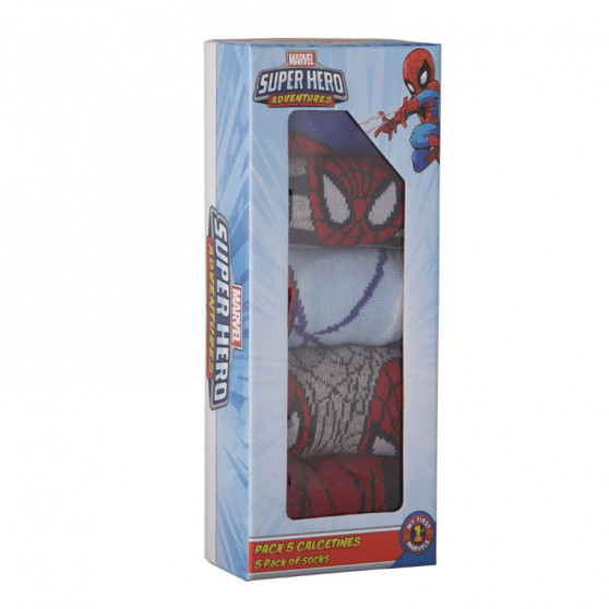 5PACK vaikiškos kojinės Cerdá Spiderman multicolour (2200007418)