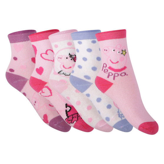 5PACK vaikiškos kojinės Cerdá Peppa Pig multicolour (2200007756)