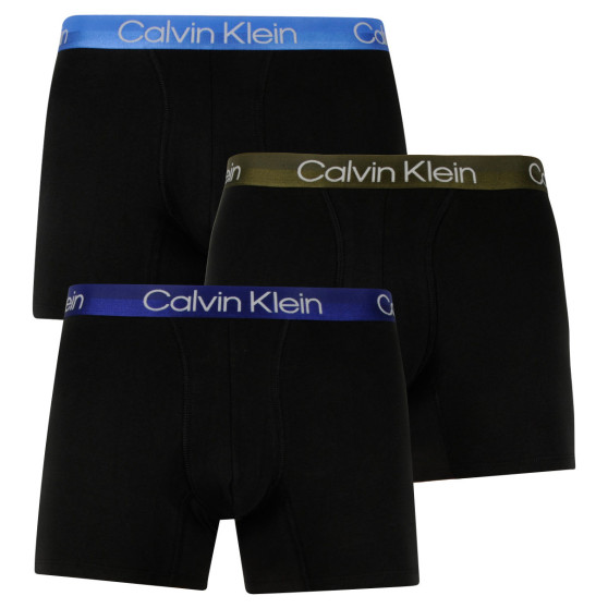 3PACK Vyriški boksininko šortai Calvin Klein juodi (NB2971A-UW9)