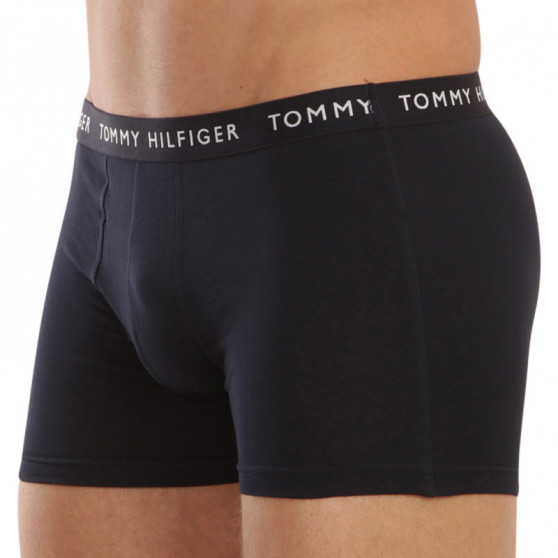 3PACK Vyriški boksininko šortai Tommy Hilfiger tamsiai mėlyni (UM0UM02203 0SF)