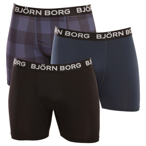 3PACK Vyriški funkciniai boksininko šortai Bjorn Borg daugiaspalviai (10000819-MP001)