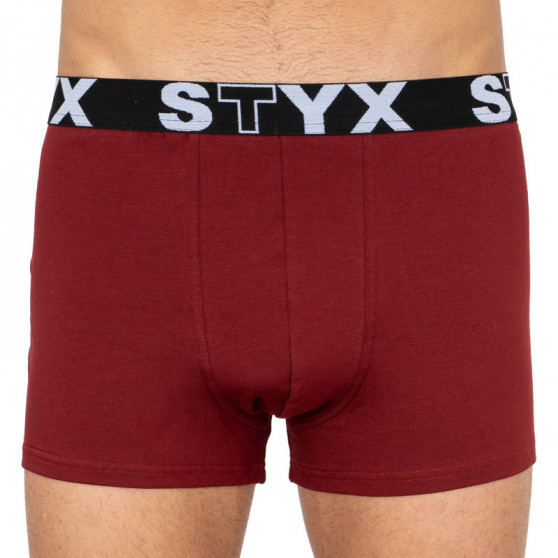 3PACK Vyriški boksininko šortai Styx sportiniai elastiniai oversized daugiaspalviai (R9676067)