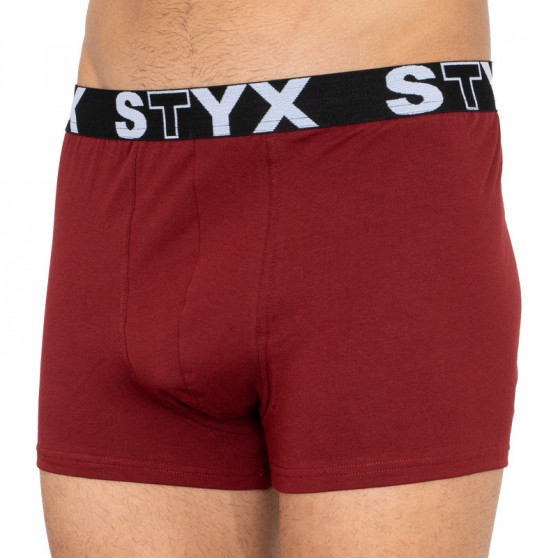 3PACK Vyriški boksininko šortai Styx sportiniai elastiniai oversized daugiaspalviai (R9676067)