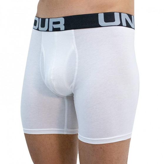 3PACK Vyriški boksininko šortai Under Armour oversized white (1363617 100)