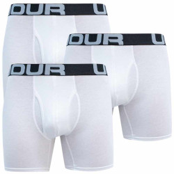 3PACK Vyriški boksininko šortai Under Armour oversized white (1363617 100)